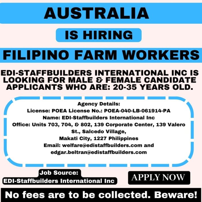 Hiring Farm Workers in Australia